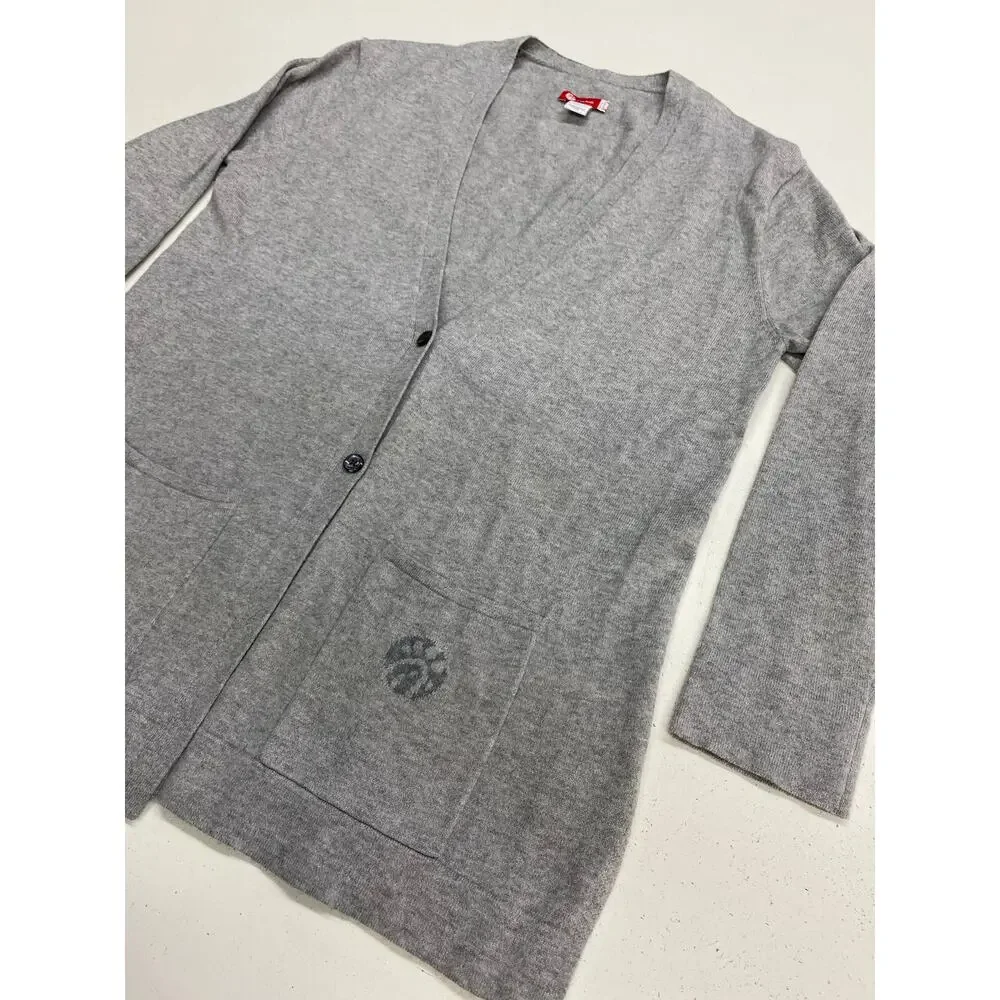 Women Oobe Chickfila cotton cashmere lightweight employee cardigan sweater, XS